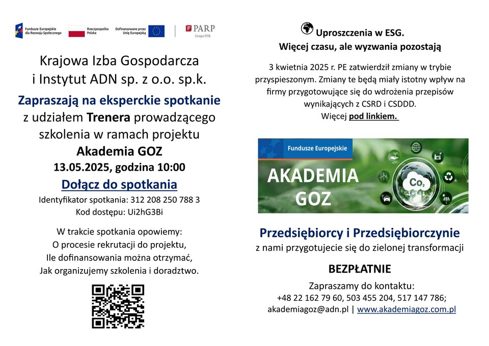 Szkolenie dla przedsiębiorstw