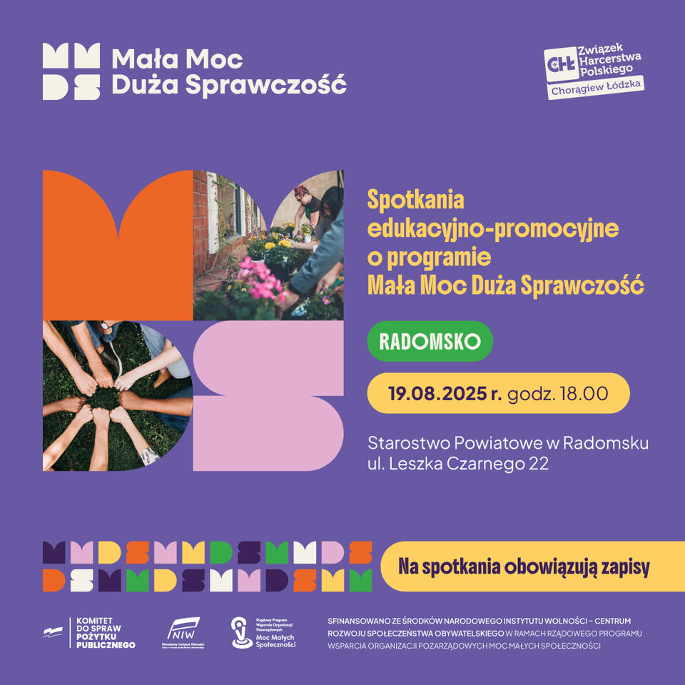 „Mała Moc – Duża Sprawczość”! Do 10 000 zł na lokalne inicjatywy